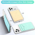 Weewooday 6 Pieces Phone Card Pocket Holder, PU Leather Cell Phone Card Stick, Wallet Pouch for Back of Phone