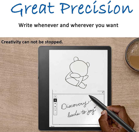 Kindle Scribe Stylus Pen Replacement, Magnet Adsorption, 4096 Pressure Sensitivity, Digital Writing Pen (Black)