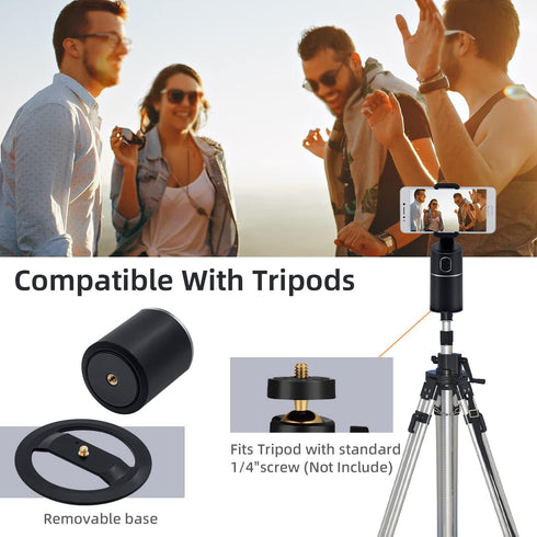 Mcbazel Auto Face Tracking Tripod, Rechargeable Battery, 360° Rotation Phone Tracking Holder for Live Streaming
