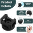 20 (22 mm) Pcs Magnetic Zip Tie Mount Base, Black Magnetic Cable Clip, Multipurpose Cable Ties Management Base