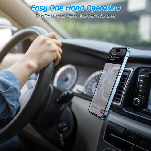 WixGear 1 Pack Universal Air Vent Magnetic Phone Car Mount Holder with Fast Swift-Snap Technology for Smartphones