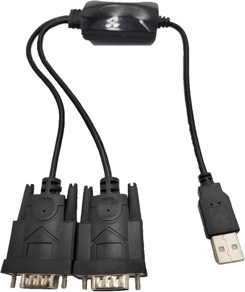 Inc. Plug and Play USB to Dual Serial DB9 Adapter for Windows 10 / Win 8/ 7/ XP/ Vista / Mac (E07-162)