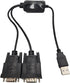 Inc. Plug and Play USB to Dual Serial DB9 Adapter for Windows 10 / Win 8/ 7/ XP/ Vista / Mac (E07-162)