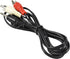HQRP Stereo RCA to 3.5mm Audio Cable Compatible with Vizio Sound Bar Models, Mini Plug Cord Y-Splitter 5ft