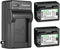 Kastar 2 Pack BP-718 Battery and AC Charger for Canon BP709, BP-727, LEGRIA HF Cameras