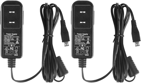 Security-01 2-Pack 5V 2A Power Supply with Plug Micro USB for Security Camera IPC