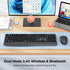 Meetion Gamer 2.4G/Bluetooth 3800 Set Wireless Keyboard and Mouse Combo, Silent Full-Size Cordless Keyboard Mouse