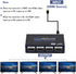 ENBUER 1x4 1 4 3D 4K 2K PS3, HDMI Splitter, in Out HDMI Splitter Audio Video Distributor Box Support & x Compatible