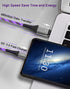 USB C to USB C Fast Charging Cable 6ft 60W 3A with LED Light Up Charger for Samsung Galaxy S23/S22/S21/S20/MacBook Pro