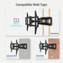 MOUNTUP Full Motion TV Wall Mount for 42-82 inch TVs, Articulating Swivel and Tilt Bracket, Max VESA 600x400mm