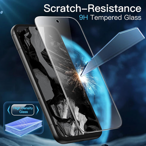 JETech Screen Protector for Google Pixel 8a 6.1-Inch, Tempered Glass Film, HD Clear, 3-Pack