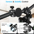 EEEKit 1217 Magnetic Handlebar Clamp Mount, Aluminum Alloy Phone Holder Compatible with iPhone Series and Smartphones