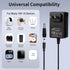 18V AC DC Power Supply Adapter, 18Volt 1 Amp Charger with 8 Interchangeable Jacks for Various Electronics