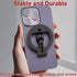 Zelnoox 1/4" 17/16/15/14/13/12 (MS-02R) Double Magnetic Ring Phone Holder Attach to Any Iron Surface | Screw Hole |