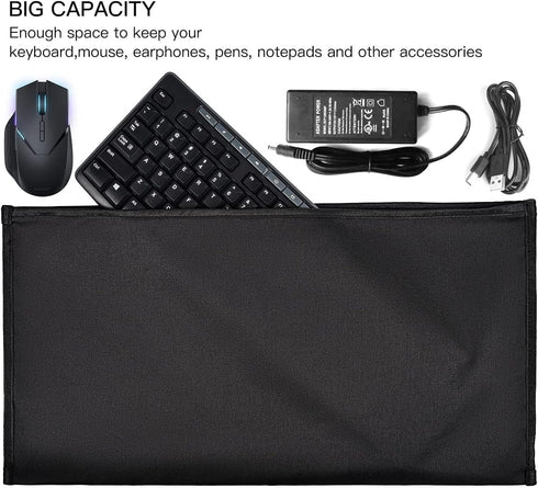 iKammo /108 Cover(20.8 11 Inch) Keyboard Dust Cover for Universal Computer Keyboard, PC Bag Pouch Case for Full Size PC