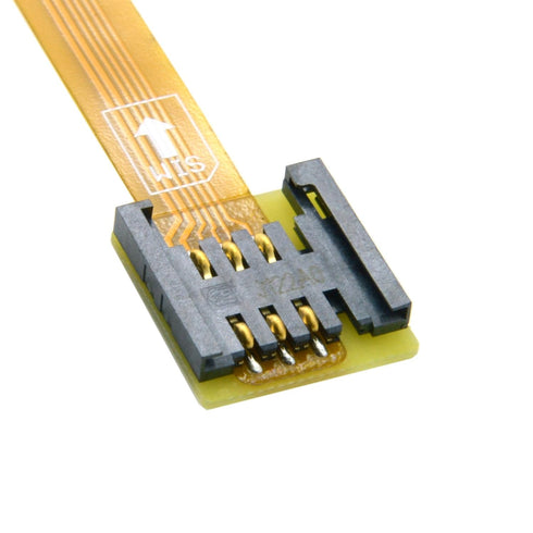 cablecc 10cm GSM CDMA Standard UIM SIM Card Kit Male to Female Extension Soft Flat FPC Cable Extender