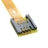 cablecc 10cm GSM CDMA Standard UIM SIM Card Kit Male to Female Extension Soft Flat FPC Cable Extender