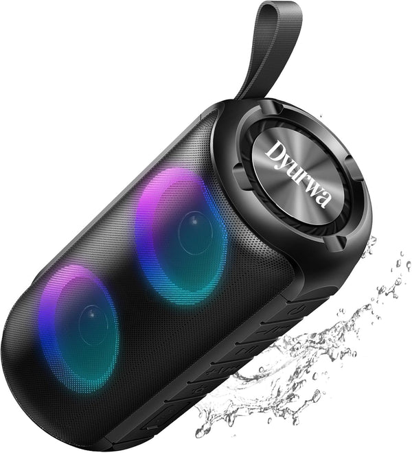 Dyurwa Bluetooth Speaker with 360HD Stereo Sound, 2026 NEW Portable Wireless Speaker IPX7