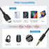 2 Pack 3.3ft 3.5mm A17 S25 S24 A16 5G A35 7 7 6, Aux Cord for Car, USB C to Audio Aux Jack Cable for Samsung Galaxy