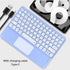 Wireless Keyboard with Touchpad, Ultra-Slim Portable Rechargeable Bluetooth Keyboard for OS Android Windows Devices