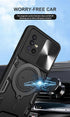 Military Grade Phone Case for Samsung Galaxy A71 5G, Heavy Duty TPU+PC, Built-in Kickstand, Magnetic Rotate Ring Holder