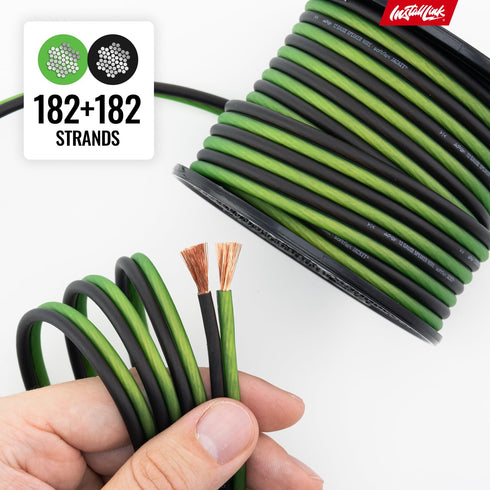 12 AWG Gauge Speaker Wire Cable (30 Feet) for Stereo, Car or Home Theater, CCA