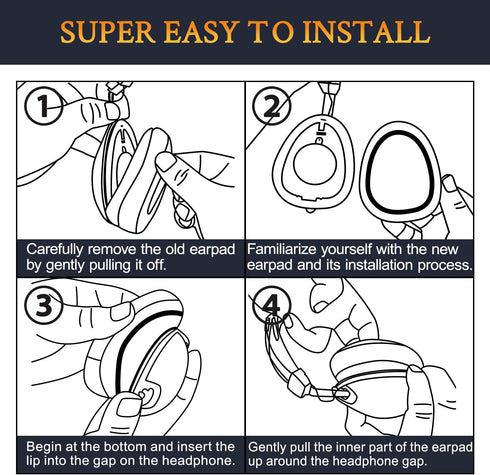 SOULWIT Earpads Replacement for Skullcandy Aviator, Aviator2 (Aviator 2.0) Headphones, Noise Isolation High-Density