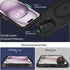 iPhone 15 Case - Slim Translucent Matte, Black | Magnetic, Magsafe Compatible & Military-Grade Protection, 6.1"