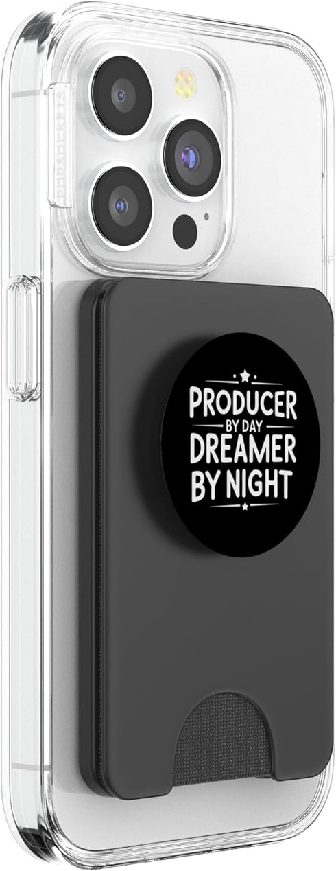 Filmmaker Producer Dreamer Day Filmmaker Producer by Day Dreamer by Night Funny Quotes PopSockets PopWallet for MagSafe