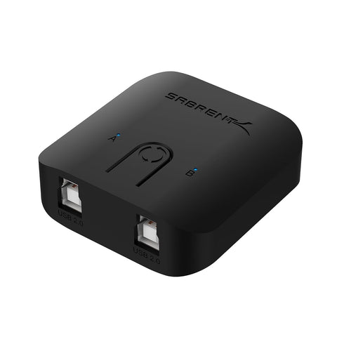 SABRENT USB 2.0 Sharing Switch for Multiple Computers and Peripherals, LED Device Indicators (USB-SW20)