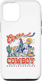 Vintage Cowhide Riding Coors Cowboys Western Country Case for iPhone 13 Pro