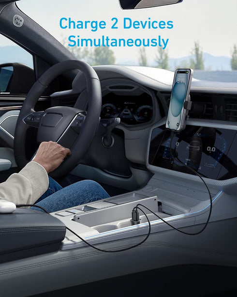 Anker USB-C Car Charger, 30W 2-Port Type-C Adapter, iPhone Car Charger with PowerIQ 3.0 for iPhone 15/14/13/12 Series