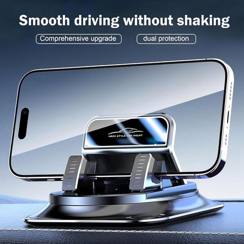 Opuweiy 360 Degree Phone Holder Rotating Car, Dashboard Cell Phone Holder, Non-Slip Navigation Bracket, Universal