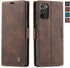Samsung Galaxy Note 20 Wallet Case, Coffee Retro PU Leather Flip Cover with Card Slots and Kickstand