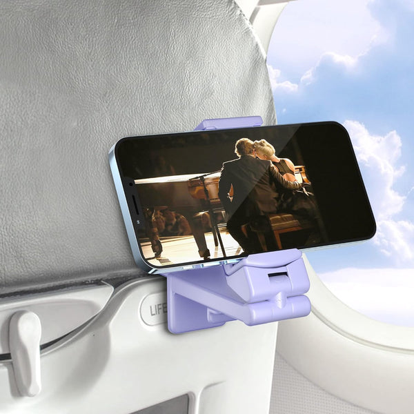 Perilogics Universal Airplane in Flight Phone Mount, Handsfree Holder with Multi-Directional Dual 360 Degree Rotation,