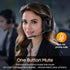Trucker Bluetooth Headset, Wireless Headset with Mic, Bluetooth Headset with Dual Noise Cancelling Microphone & Mute