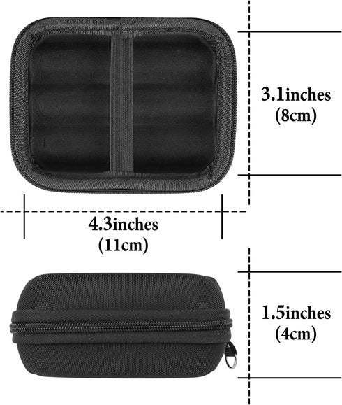 Hard Shell Storage Case for Audio-Technica, JBL, Panasonic, Beats, Sennheiser, Sony, Durable EVA Earphone Case with