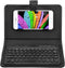 VBESTLIFE Bluetooth Keyboard Sleeve, Universal Sleeve with Stand for 4.5''-6.8'' Cellphones (Black)