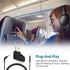 Airplane Headphone Adapter with 2.5mm to 3.5mm Male Audio AUX Cable, Golden Plated 3.5mm Jack for Airplane