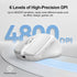 TECKNET Rechargeable Wireless Mouse, 2.4G Silent Mouse, 6 Adjustable DPI, Ergonomic Cordless Mouse for Laptop, White