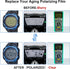 Selens Polarizing Film 2 PCS 7.8x11.8 inches Adhesive Sheets for LCD Screen Repairing & Physics Education
