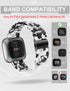Wearlizer Resin Band Compatible with Fitbit Versa/Versa 2 - Lightweight Bracelet Replacement Wristband Strap