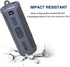 LTGEM Silicone Carrying Travel Case for JBL FLIP 5 Waterproof Portable Speaker with Extra Carabiner - Gray