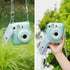 Rieibi Clear Case for Fuji Instax Mini 12, Glitter Case Bag with Back Pocket, Strap, and Photo Album