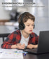 Kids Bluetooth Headphones, On Ear Wireless Headsets with Microphone, Foldable for Boys and Girls