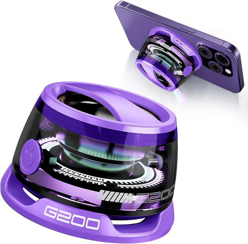 ZNCRSISTY Magnetic Bluetooth Speaker - Portable Mini Speakers with RGB Light, Multifunctional G200