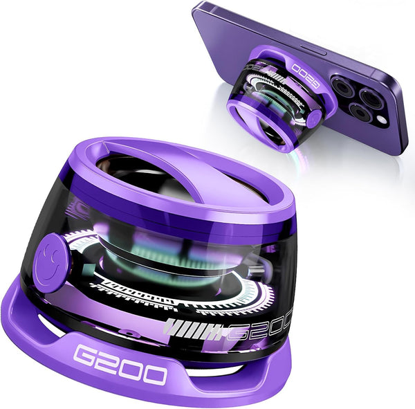 ZNCRSISTY Magnetic Bluetooth Speaker - Portable Mini Speakers with RGB Light, Multifunctional G200