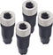 M12 5-Pin Female Circular Aviation Connector Plug, 12mm Waterproof Adapter Plug, 4 Pack