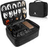 Travel Electronics Organizer - Waterproof Cable Organizer Bag for Electronic Accessories, Large Shockproof Storage Bag