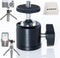 EXMAX 360 Degree Aluminum Alloy Body Rotating Swivel Mini Tripod Ball Head with 1/4" Screw Thread Base Mount for DSLR